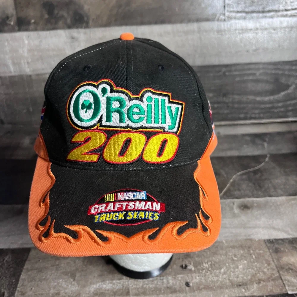 Vtg NASCAR O'Reilly 200 Hat 2006 Memphis Motorsports Park Craftsman Truck Black